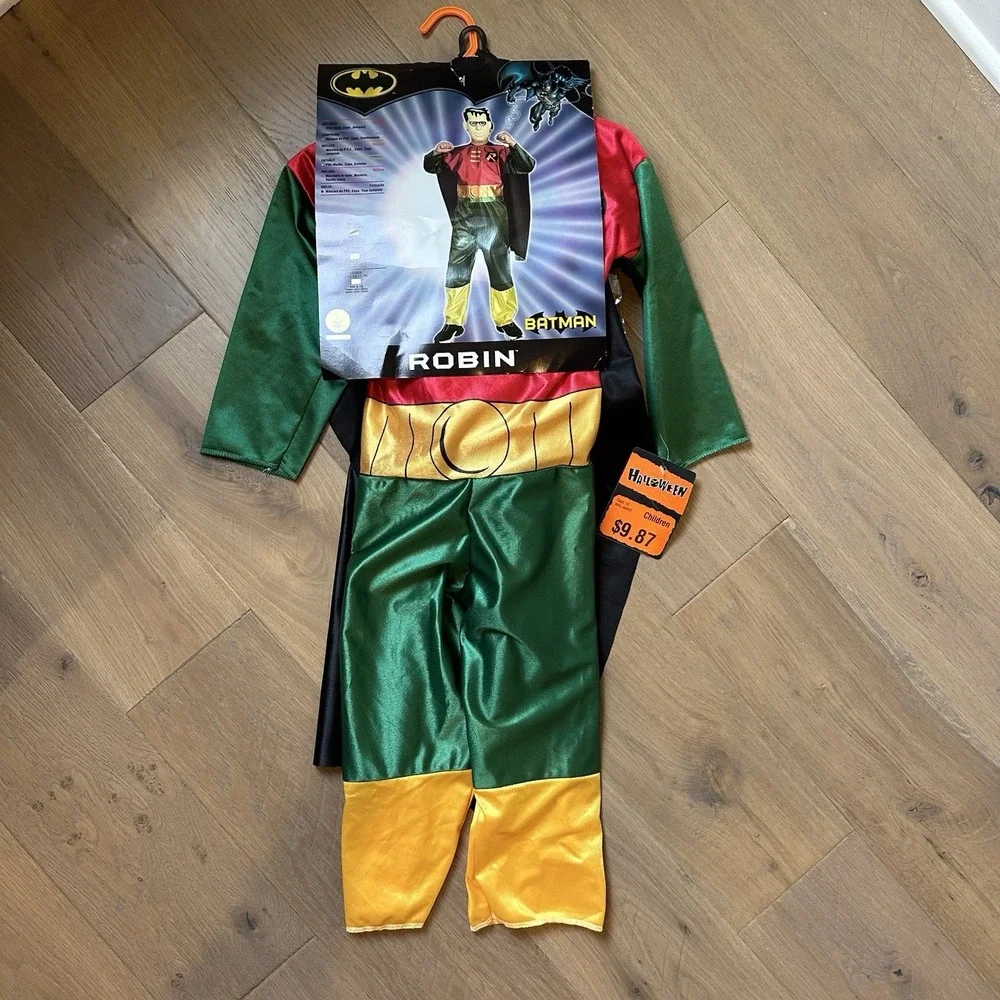 Vintage 1997 DC Comics Rubies ROBIN‎ from Batman Halloween Costume Childs Small